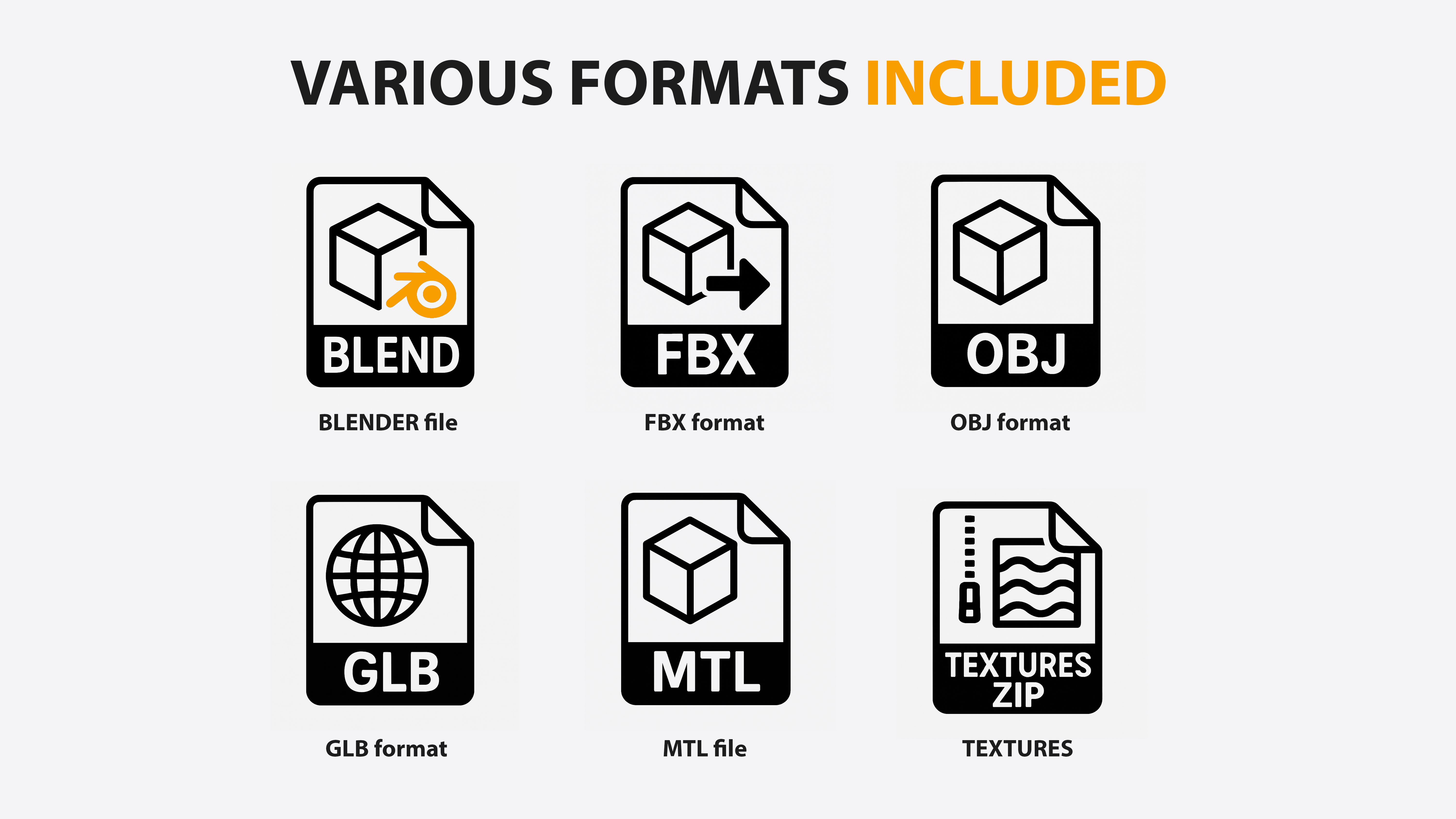 Various file formats included image
